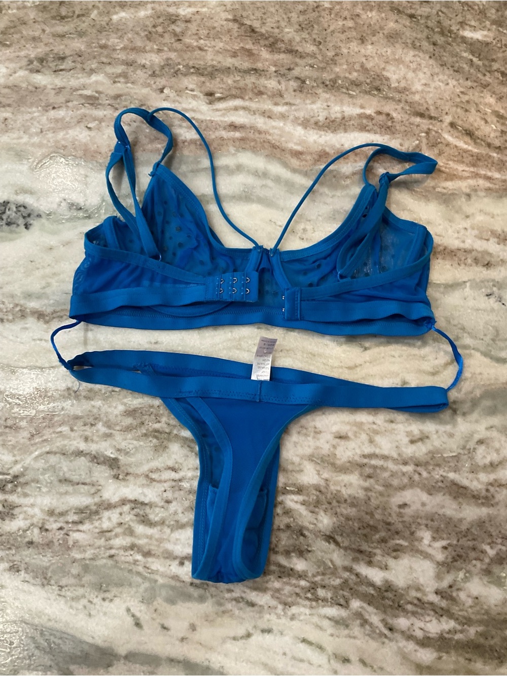 Watch Out For Me Rhinestone Mesh Set - Blue - Picture 7 of 10